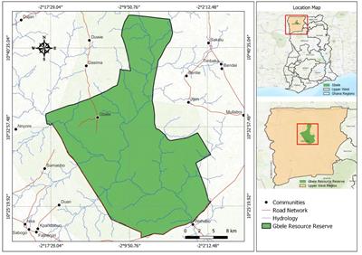 Temporal analysis of the state of the Gbele Resource Reserve in the Upper West Region, Ghana